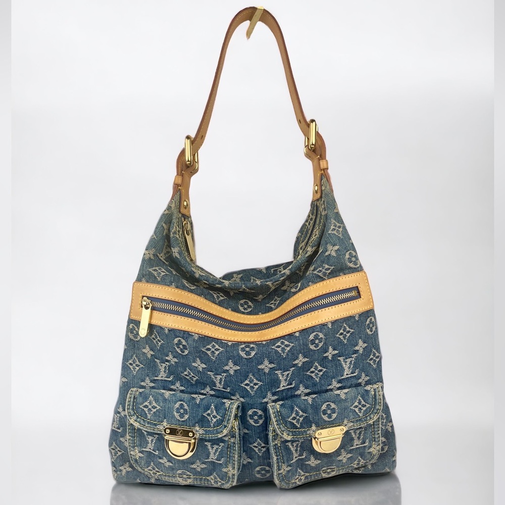 LOUIS VUITTON DENIM BAGGY GM SHOULDER BAG